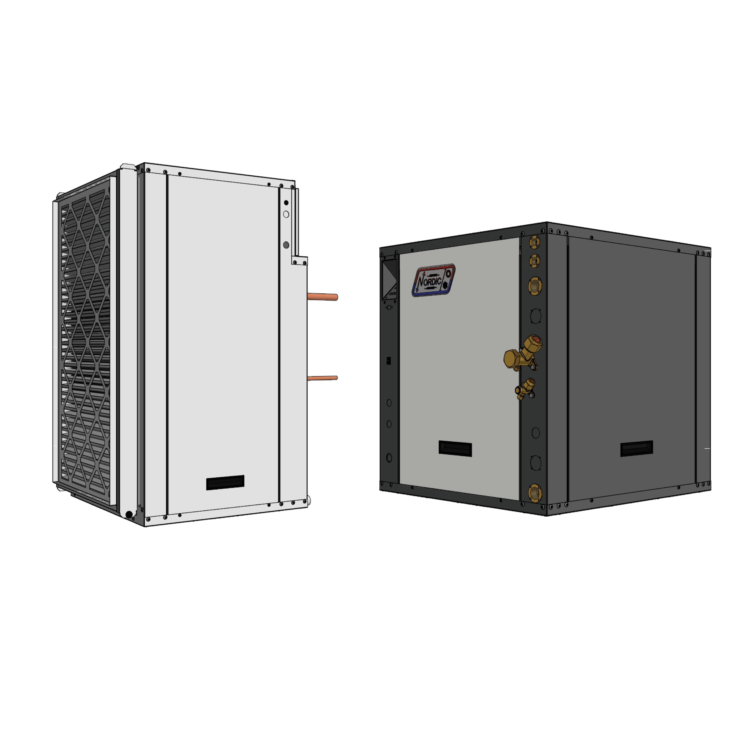 208/230-1-60 Water to Air Split Geothermal Heat pump - RS Series - RS45HACW - Two-Stage