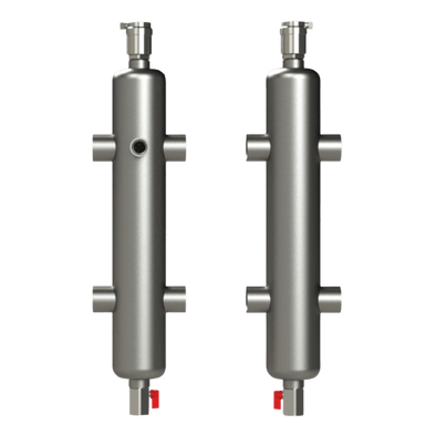 Stainless Steel Hydraulic Separator - 1 1/4" NPT threaded