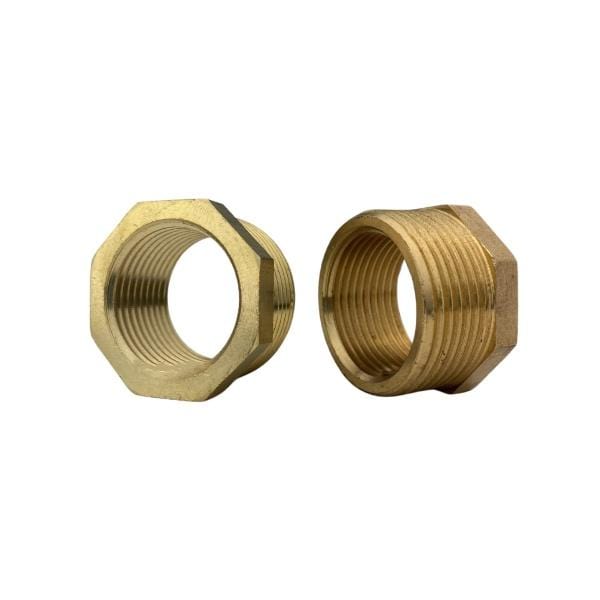 1" x 3/4'' Brass BSPT Threaded Reducing Bush