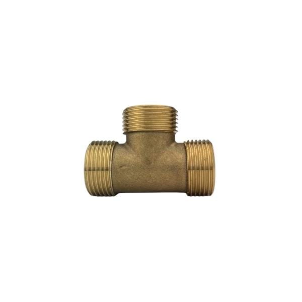 3/4" BSPT Brass BSPT Threaded Male Tee