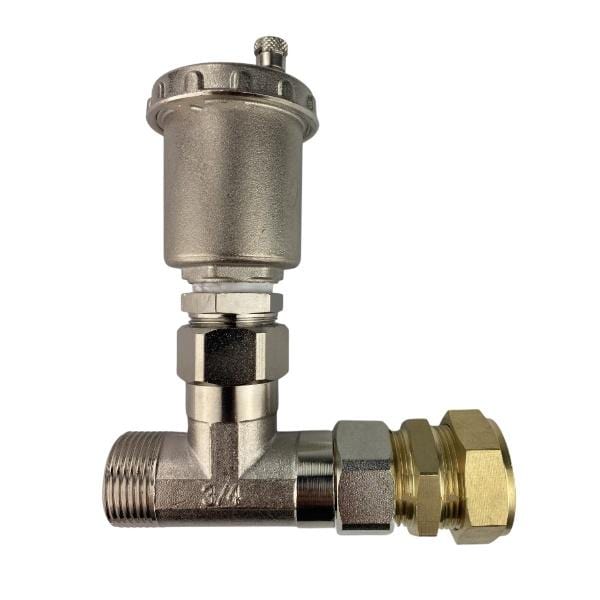 3/4" x 22mm Automatic Air Vent Connection Kit for Solar Collector