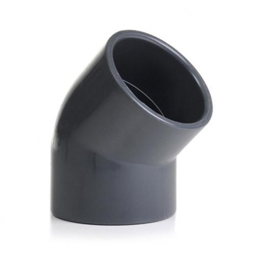 Black PVC Elbow 45 degree Slip to Slip Schedule 40