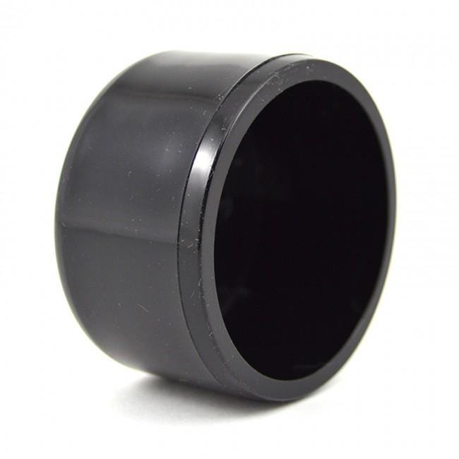 Black PVC End Cap - 1.5" Slip, Schedule 40