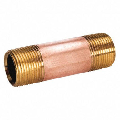 Brass Nipple - 1" NPT threaded - 3"long