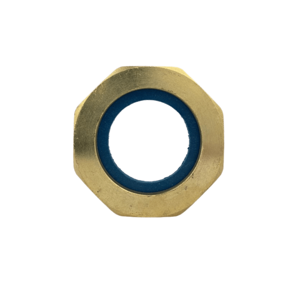 Brass Threaded Nut, Cir-Clip and Gasket for Corrugated Stainless Steel Hose end connection