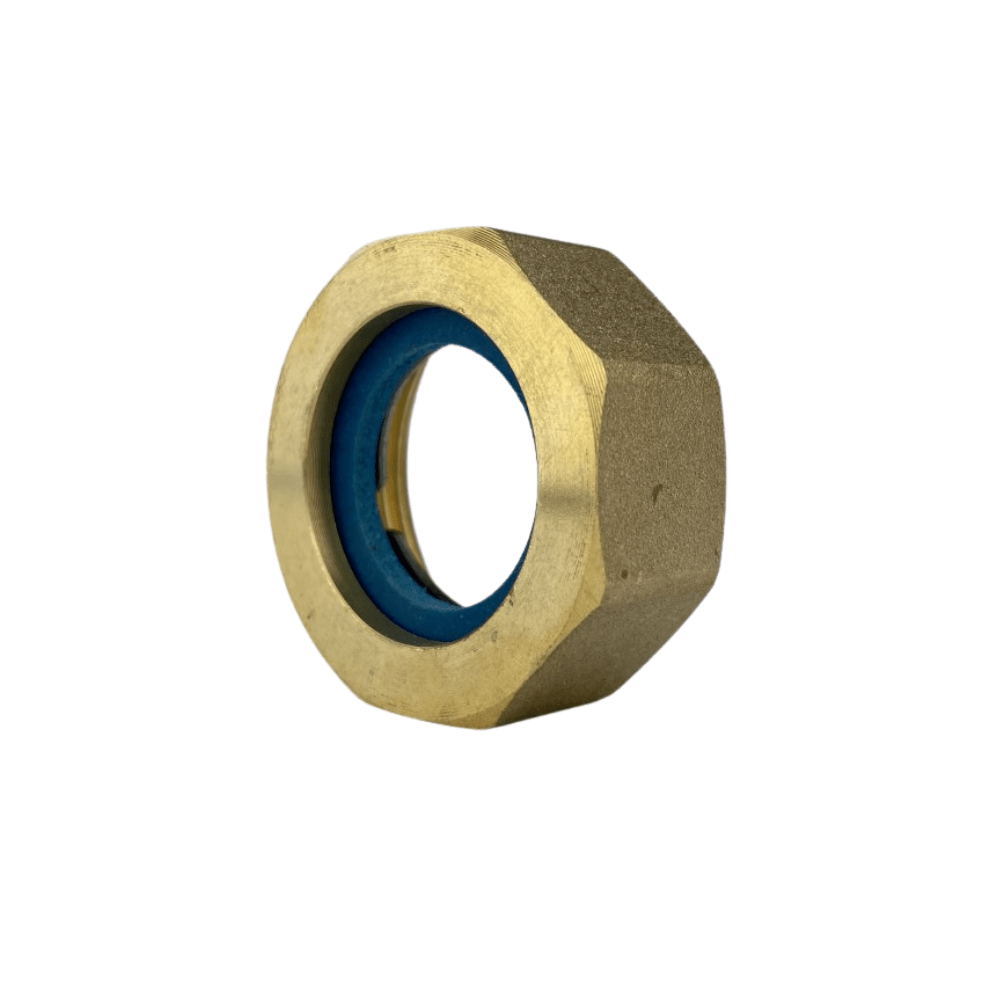 Brass Threaded Nut, Cir-Clip and Gasket for Corrugated Stainless Steel Hose end connection