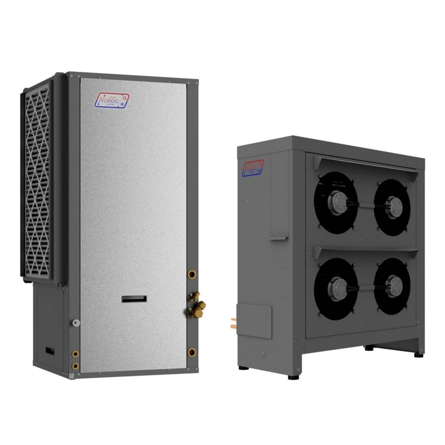 Dual Fluid Air-to-Air and Water Nordic Heat Pumps - 4 Tons