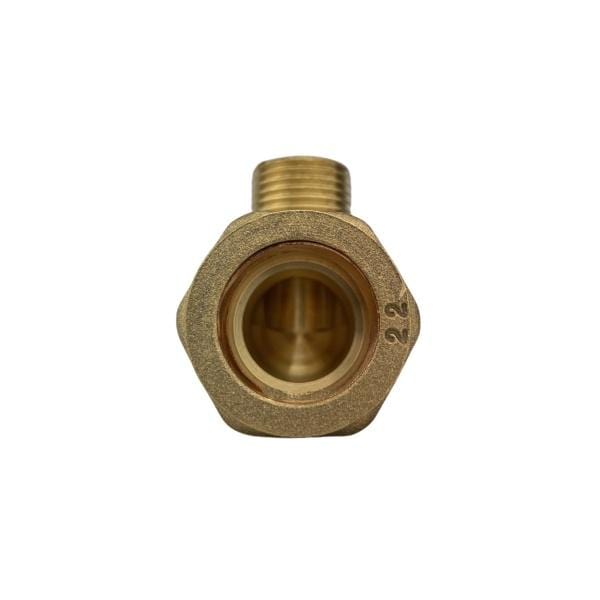 Male Elbow 22mm x 1/2 or 3/4 or 1'' BSPT Threaded connect Solar Collector to Flexible SS Pipes