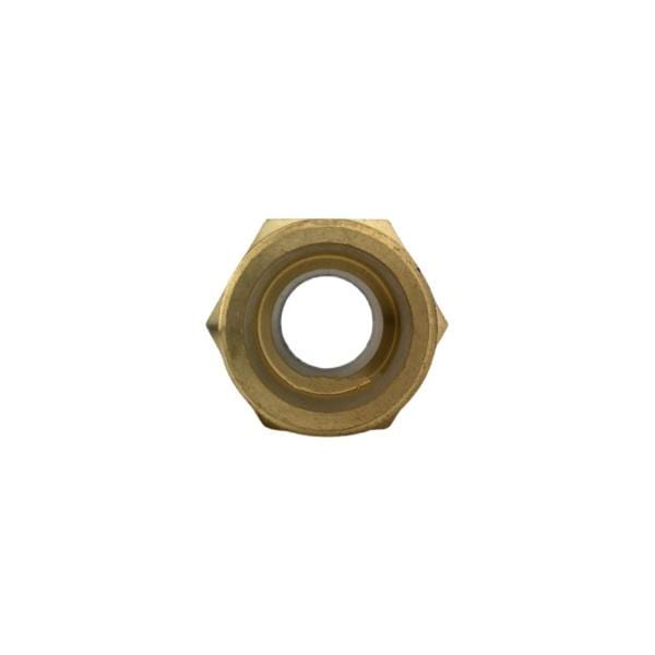 Male NPT to Male BSPT Connector with Brass nut, HT washer, SS Cir-clip