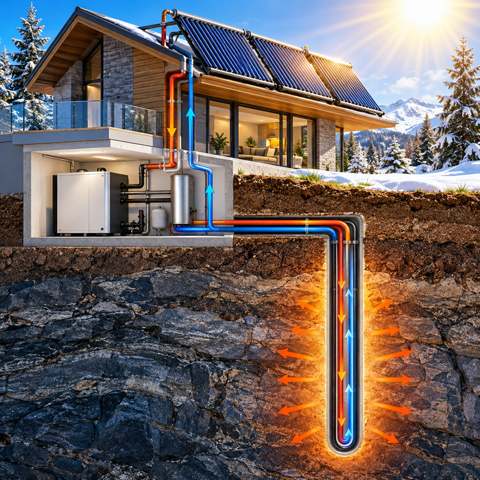 How to double the lifespan of geothermal wells with solar thermal?
