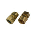 1/2" F x 1/2" M Female NPT to Male BSPT Connector with Brass nut, HT washer,SS Cir-clip