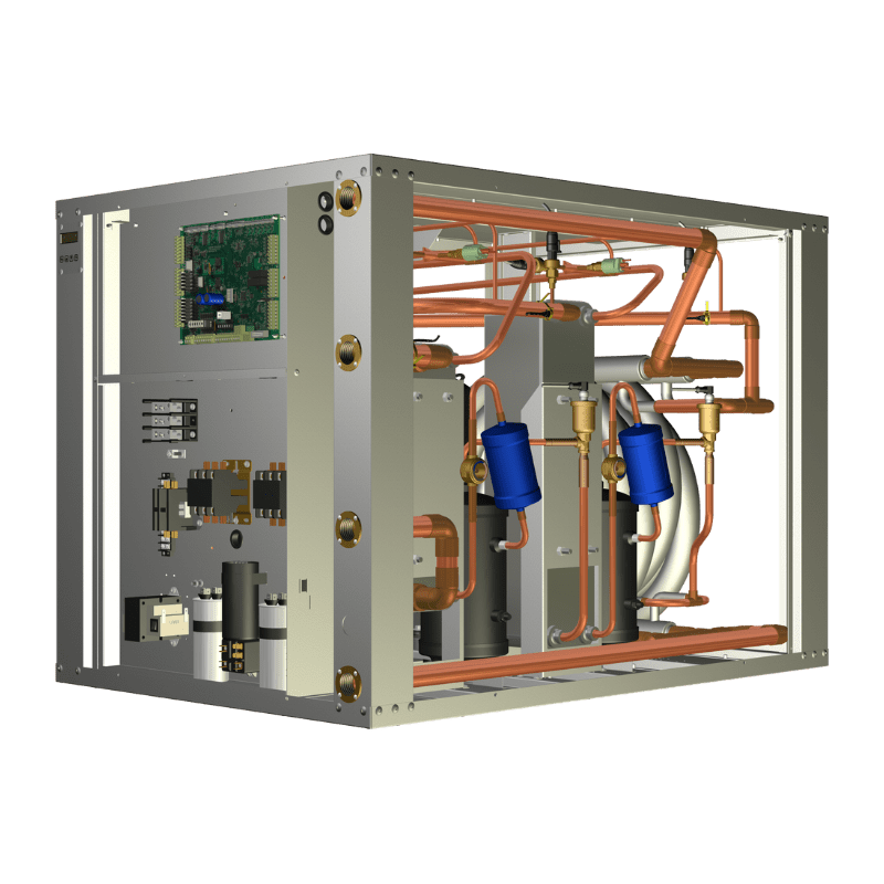 208/230-1-60 WC-55 Liquid to Water High Temperature Heat Pump - 4.5 Tons - 160°F