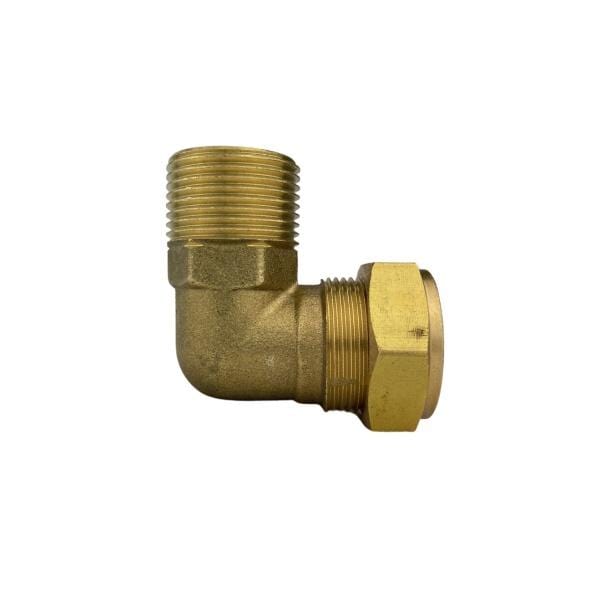 22mm x 3/4" BSPT Male Elbow 22mm x 1/2 or 3/4 or 1'' BSPT Threaded - to connect Solar Collector to Flexible Stainless Steel Pipes