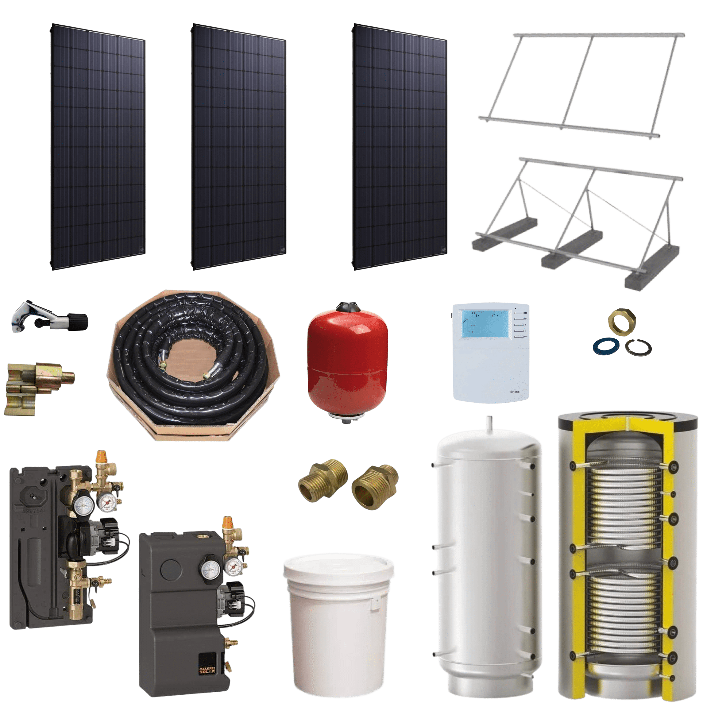 Hybrid Photovoltaic and Thermal Solar Water Heater Kit