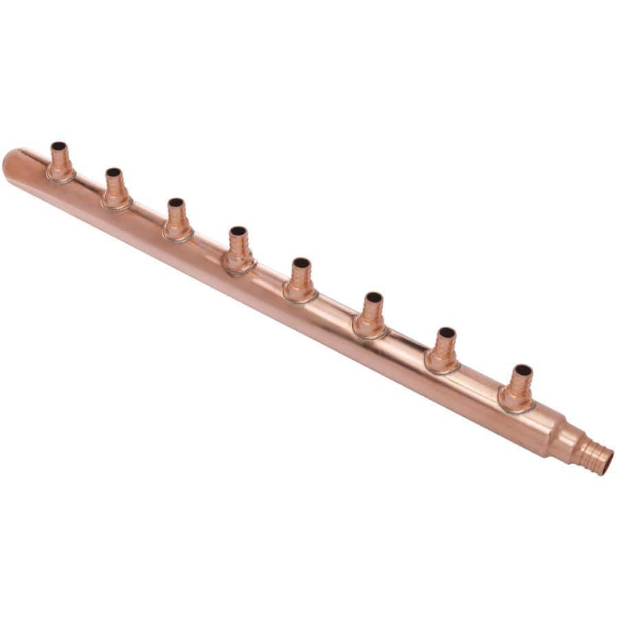 Copper Manifold - for PEX Radiant Heating and Plumbing Systems