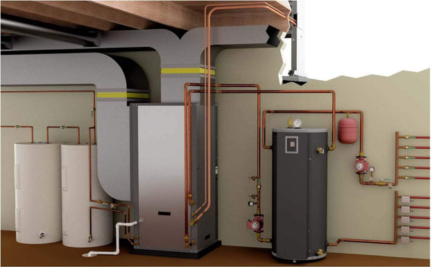 Dual Fluid Air-to-Air and Water Nordic Heat Pumps - 3 Tons