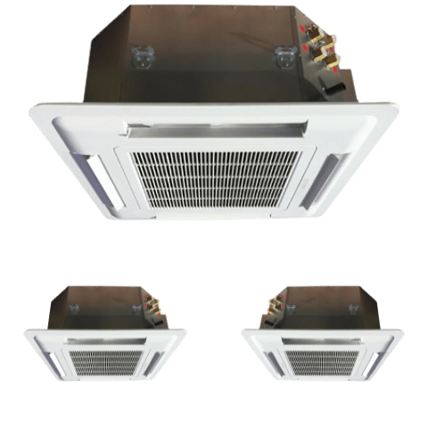 Hydronic Chilled/Hot Water Cassette Fan Coil, 4 Pipe System 208/230V-1Ph-50/60Hz, Capacity 2 Ton