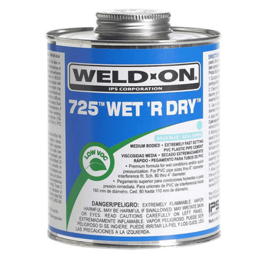 PVC Cement - Weld-On 725 Wet R Dry Cement