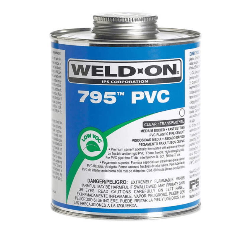 PVC GLUE - Weld-On 795 Wet R Dry Cement