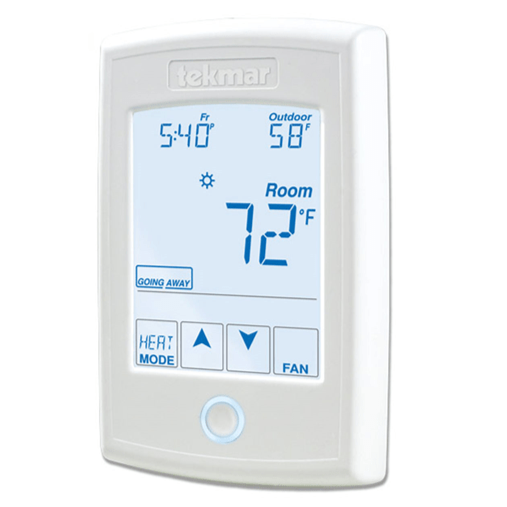TEKMAR 553 Thermostat - Two Stage Heat, One Stage Cool, Fan
